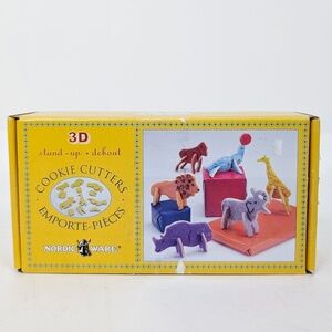 Nordic Ware 3D Stand Up Animal Cookie Cutters Birthday Party